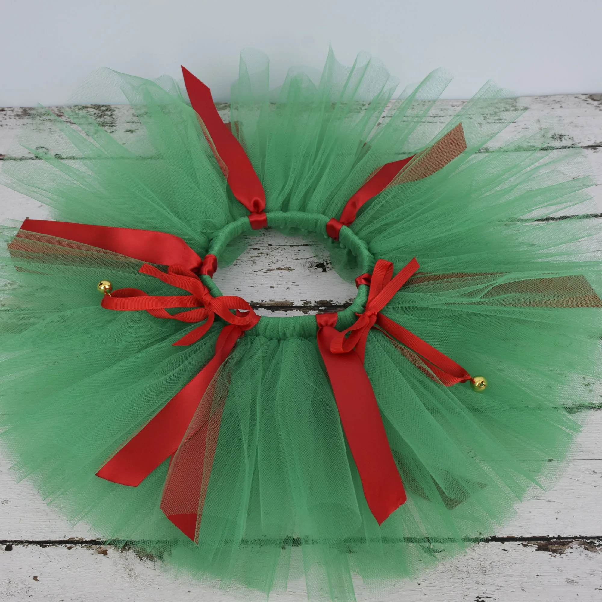 

Girls Christmas Tutu skirt Green Fluffy Tutus Kids Xsmas Costume for toddlers Santa headband Set Kids Christmas Gift