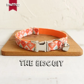 

10pcs/lot MUTTCO wholesale handmade particular sweet collar THE BISCUIT fashionable cat collars 2 sizes UCC065