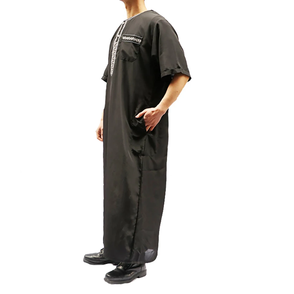 Clomplu 12 шт. jubba thobe abaya мусульманское платье Саудовской Аравии Исламская одежда модная повседневная мужская одежда случайных цветов