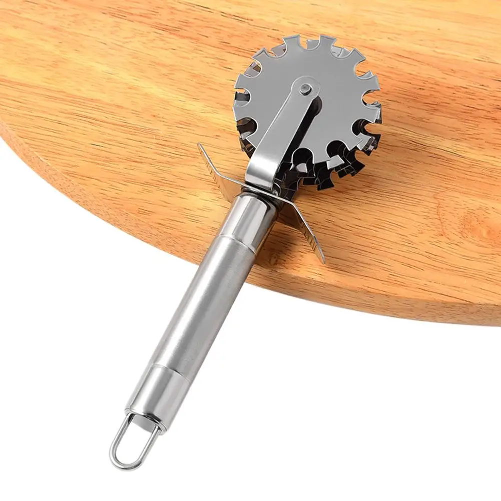 Meat Tenderizer Handheld Stainless Steel 5-Wheel Rolling Loose Meat Hammer Roller for Tendering Steak Beef Pork Kitchen Tool