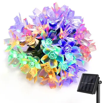 

Fairy Light String LED Solar Garden Light LED String Light Waterproof Flower Garland Street Lawn Patio Decoration