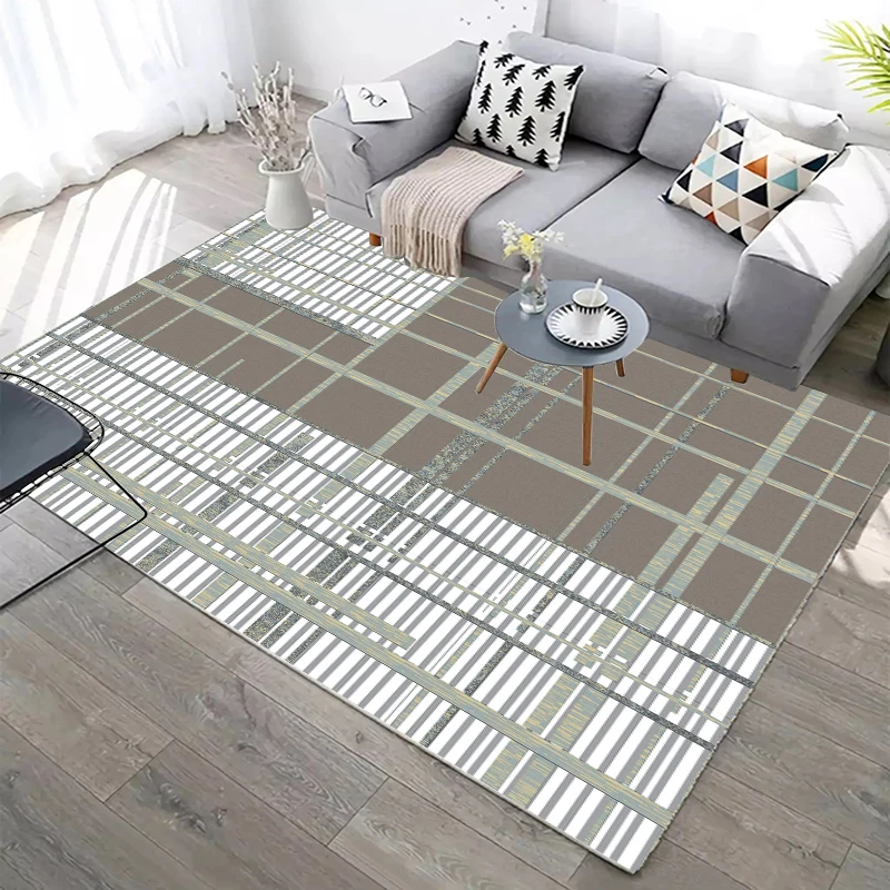 Ковры для гостиной в скандинавском стиле с геометрическим рисунком, домашние прикроватные Коврики для спальни, большие мягкие коврики для кабинета, коврики для пола