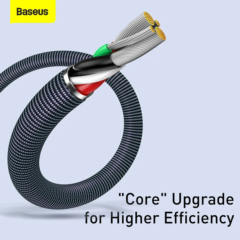 Baseus USB Cable For iPhone 13 12 11 Pro Xs Max X Xr 8 7 Plus 2.4A Fast Charging Charger Wire Cord For iPad Pro Data Cable 2M 6