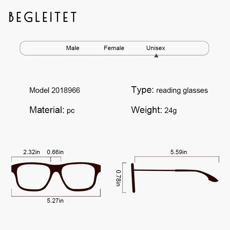 BEGLEITET новые модные мужские деловые очки складные очки для чтения складные