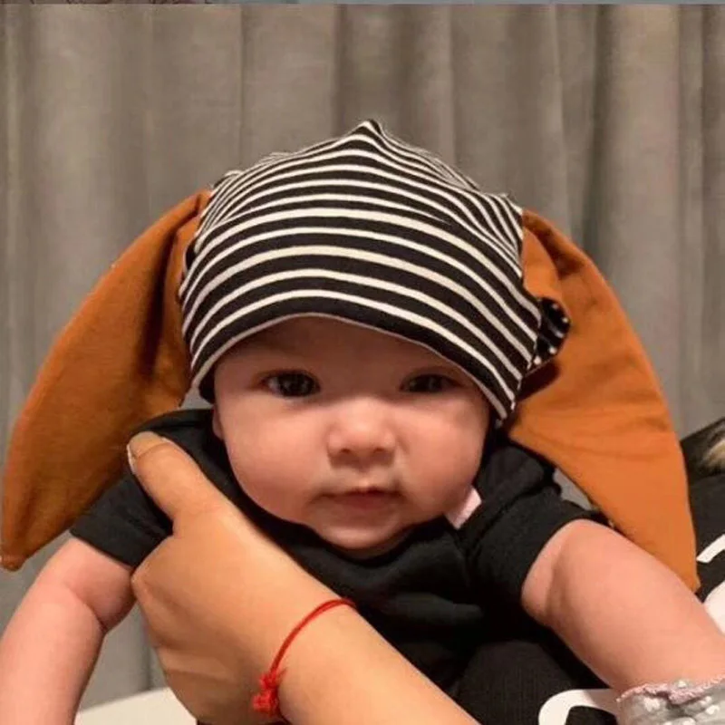 New Baby Hat Long Bunny Ears Beanie Newborn Hat for Girls Cap Cotton Baby Boy Hat Infant Toddler Hats 1PC