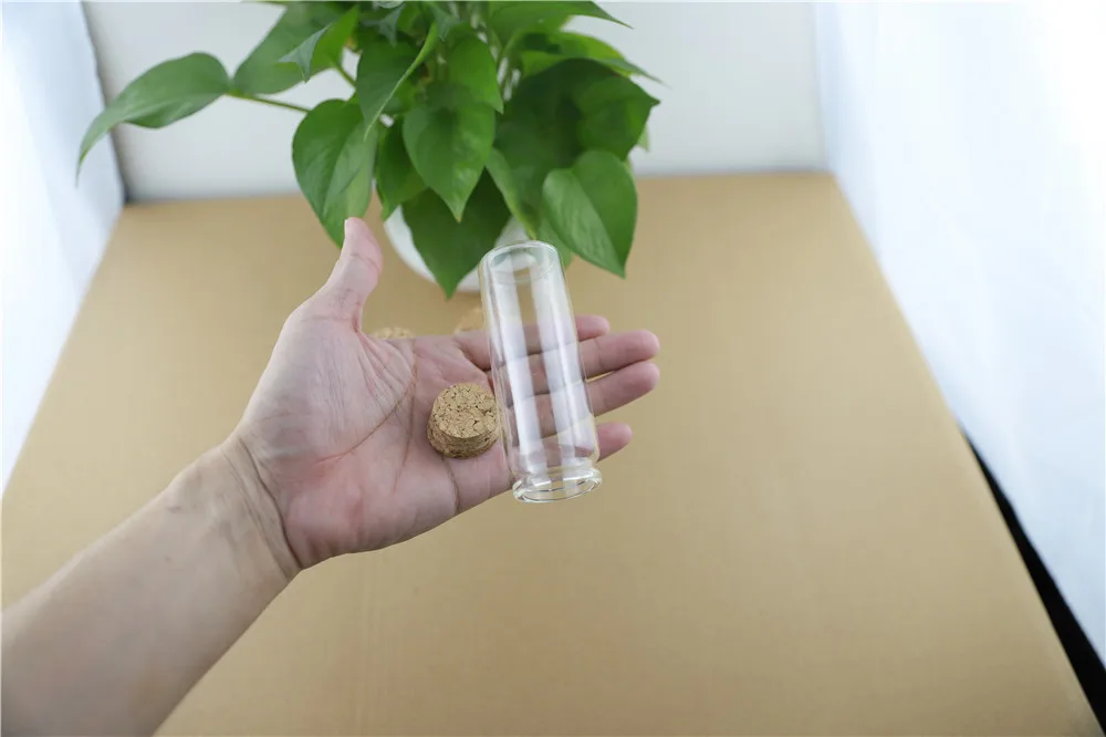 37mm 24PCS 80ml Glass Bottles Storage Jar for Spice Corks spicy Bottle Candy Containers Vials With Cork Stopper (4)