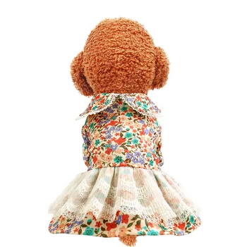 

Cute Print Dog Dress Tutu Skirt Summer Dog Female Girl Puppy Hoodie Shirt Clothes Costume For Yorkie Chihuahua