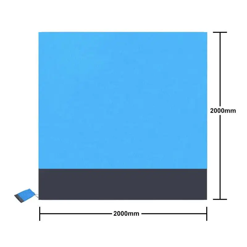 Portable Nylon Pocket Picnic Mat Super Soft Fabric Dirty Resistance Practical Outdoor Travel Summer Camping Beach Towel Mat
