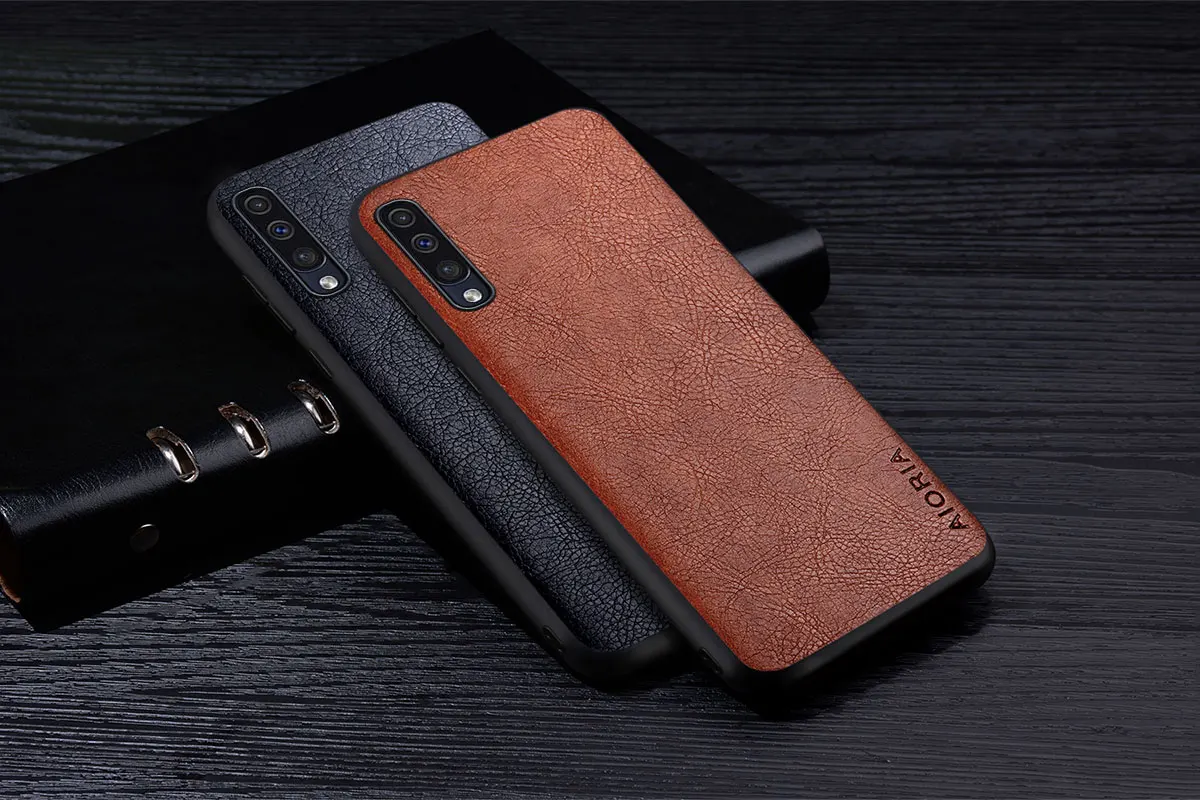 cute samsung phone case Leather Case For Samsung Galaxy A50 A70 A10 A30S A50S A70S A40S Business Style Back Cover for samsung a33 a53 a10 a50 a70 bumper silicone case for samsung