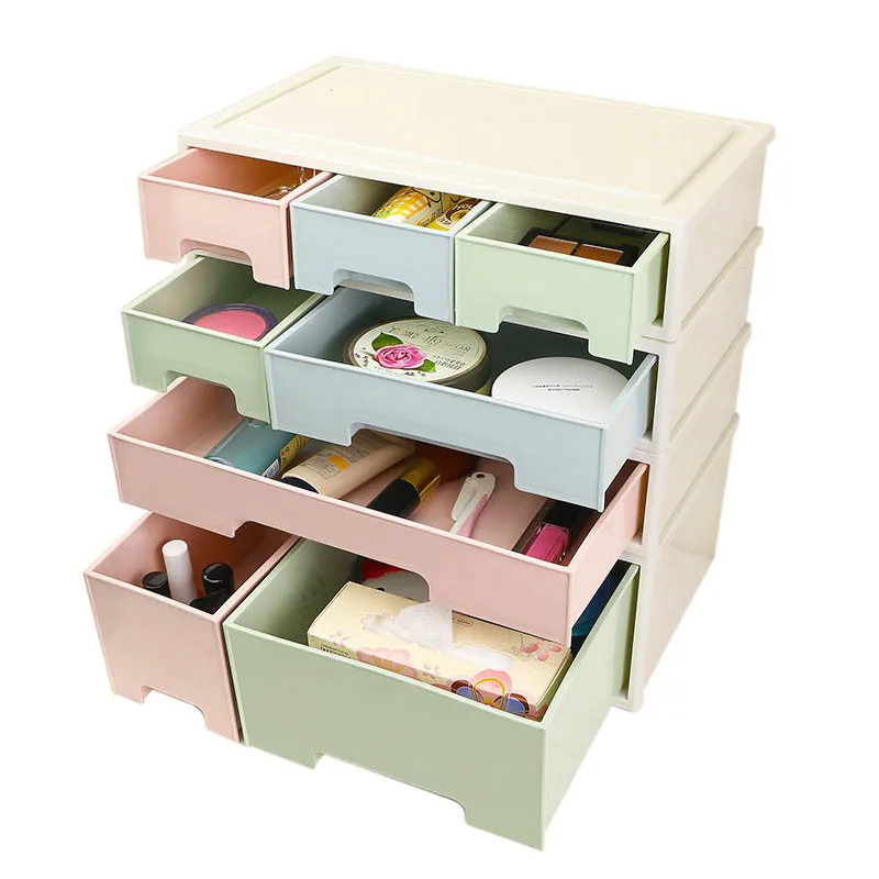 Креативный Комбинируемый ящик для хранения сделай сам настольный органайзер