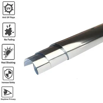 

Home Tinting Window Film Privacy One Way Mirror Tint Solar UV Heat Reflective 36" Width Various sizes