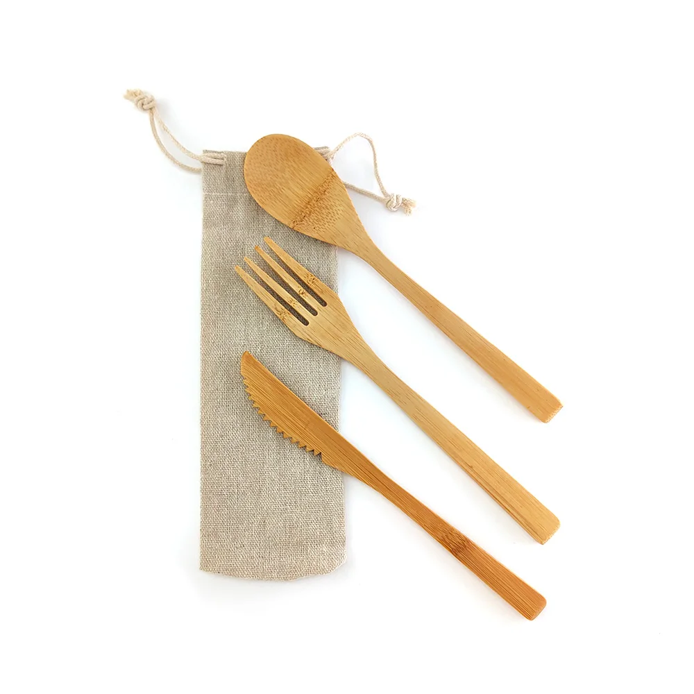 Bamboo cutlery set (8)