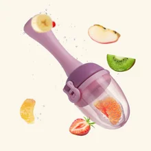 Mordedores de pezón para comida de bebé, mordedor con cadena para chupete, mordedor para comida fresca, alimentador de frutas para niños, alimentación segura para bebé, 1 ud.