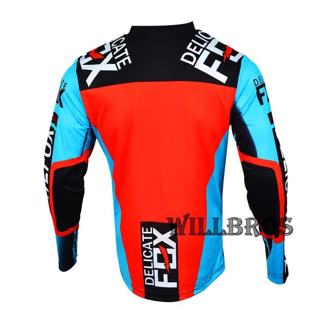 2021 Delicate Fox Revn Blue Steel Jersey Motocross MX MTB DH Mountain  Downhill Dirt Bike Off Road ATV Shirt for Men