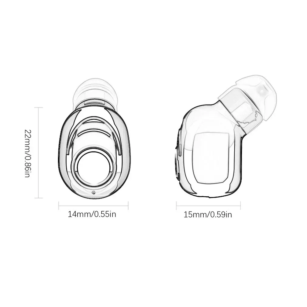 Мини-наушники-вкладыши Bluetooth 5,0, беспроводные наушники, Спортивная гарнитура с микрофоном, наушники-вкладыши, стерео наушники для смартфонов