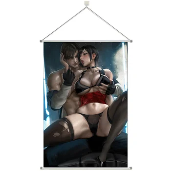 

Ada Wong x Leon Resident Evil Alloy Fabric Wall Poster Scroll 60x90cm/24x36inches