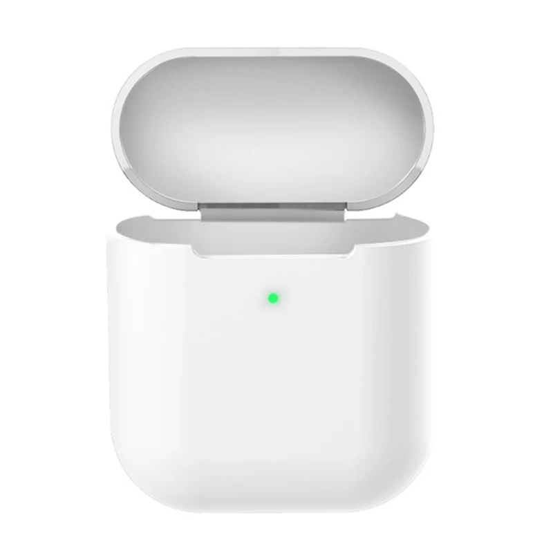 Чехол для наушников для Apple Airpods 2 из мягкого силикона и ТПУ, беспроводной Чехол для наушников с Bluetooth, ультратонкий противоударный защитный чехол для наушников - Цвет: White