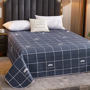 

Bed Cover Bed Linings Skin Friendly Cotton Print Summer Throw Blankets Plaids Multisize Bedsheet Multifunctional Bedspread