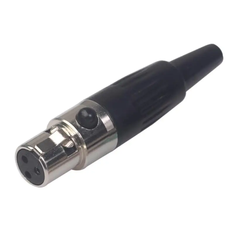 2 Pairs 3 Pin Male+ Female Mini XLR Plugs Audio Connectors for Microphone earphone for DIY soldering