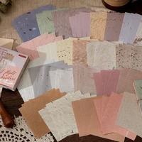 Yoofun 100pcs/pack Vintage Memo Pads Retro Flower Butterfly Material Paper for Scrapbooking Journal Diary Decoration Collage DIY 2