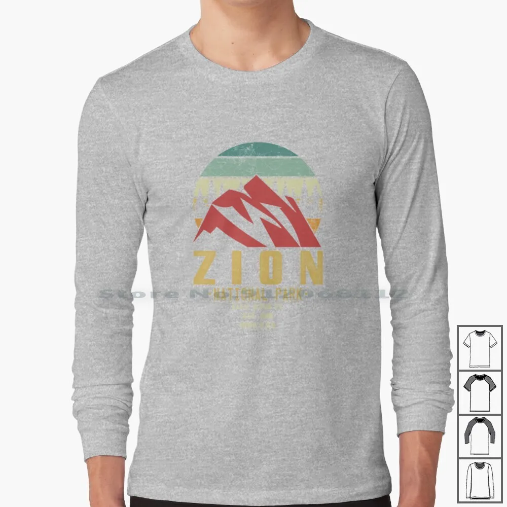 Zion National Park-Cool Vacation Trip Souvenir Long Sleeve T Shirt Znp Camping Backpacking Mountain Climbing Ideas Travel