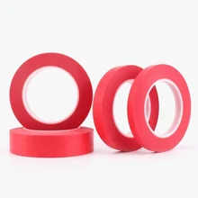 Red Heat Resistant Masking Tape Wrinkle Adhesive Tape High Temperature Shelter Automotive Spray Paint Baking Paint Tape 33 M