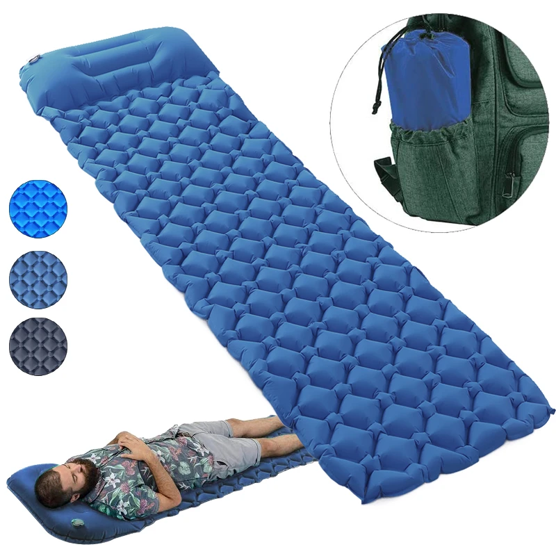 US Waterproof Self Inflating Sleeping Pad Foam Camping Mat Air Mattres 