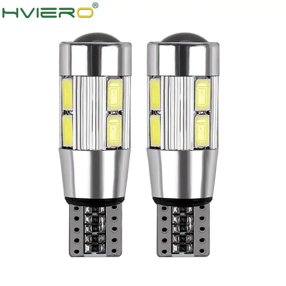 2X авто светодиодный светильник с can bus 194 10 SMD 5630 5730 лампа без ошибок парковка Авто