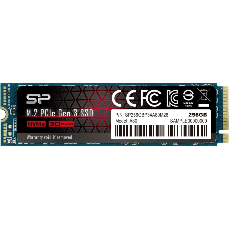 SSD Silicon power PCI-E X4 256GB sp256gbp34a80m28 M-series M.2 2280 | Компьютеры и офис