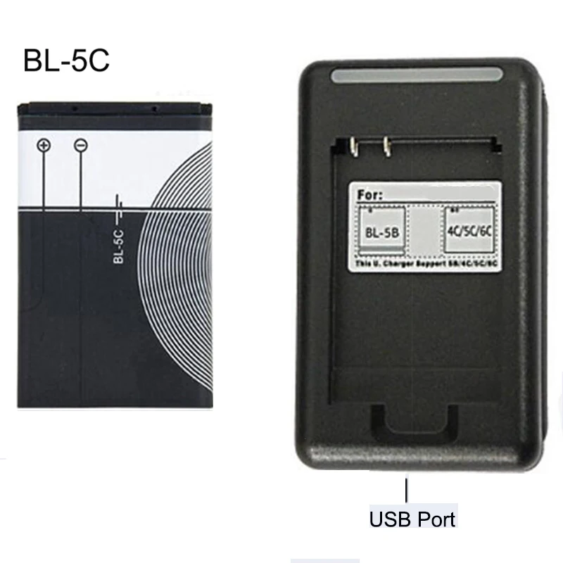 BL-5C Replacement Battery Original BL 5C USB charger For Nokia Mobile Phone Li-ion 3.7V BL5C charger adapter,battery charger,battery charger adapter