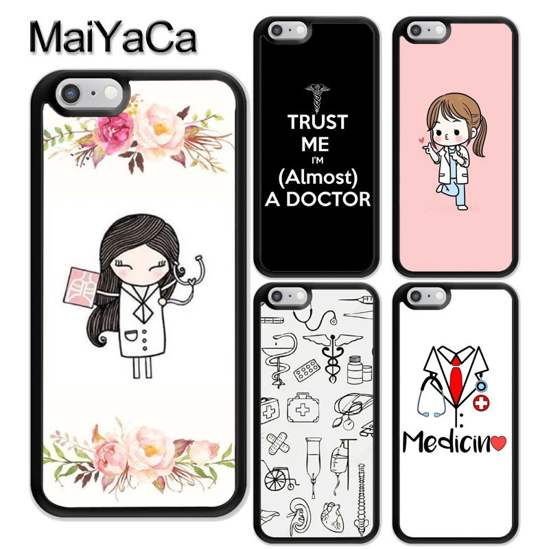 

MaiYaCa Medical Doctor Nurse Medicine Student Case Cover for iPhone 5s SE 6s 7 8 plus X XR XS 11 pro max Samsung S6 S7 S8 S9 S10
