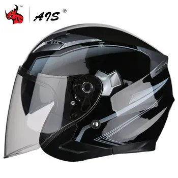 

AIS Helmet Motorcycle Open Face Dual Lens Visors Moto Helmet Electric Bicycle Helmet Summer Scooter Motorbike Helmet Casco Moto