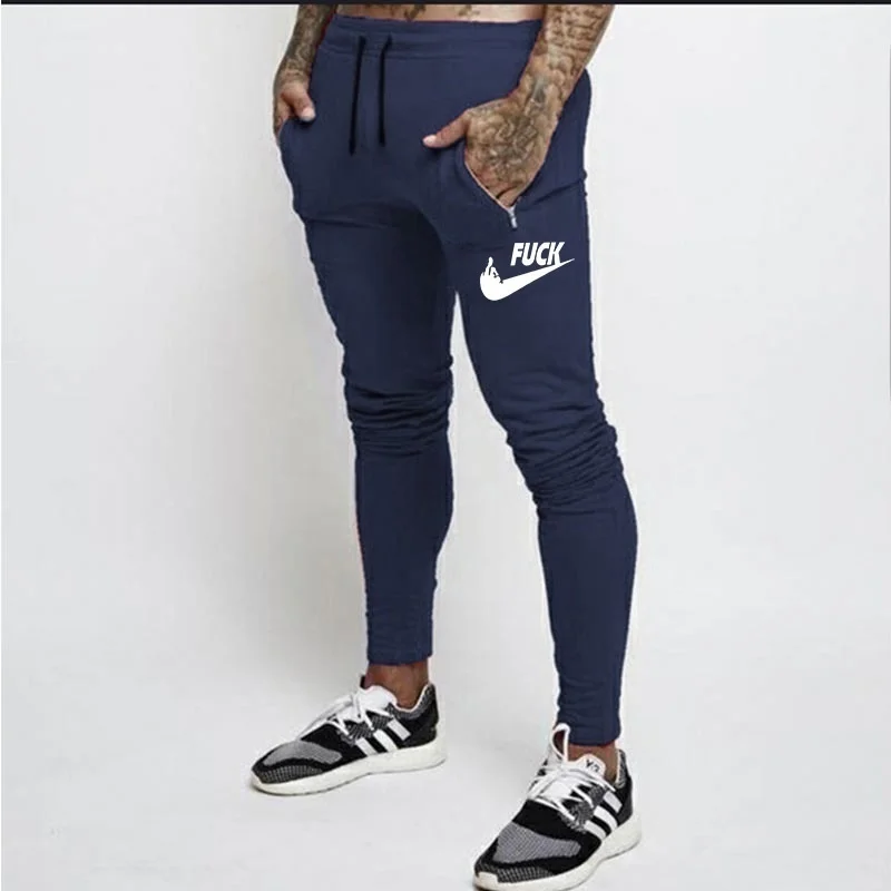 Vogue Nice New Men Joggers Brand Trousers Casual Pants Sweatpants Men Gym Muscle Cotton Fitness Workout Hip-hop Elastic Pants