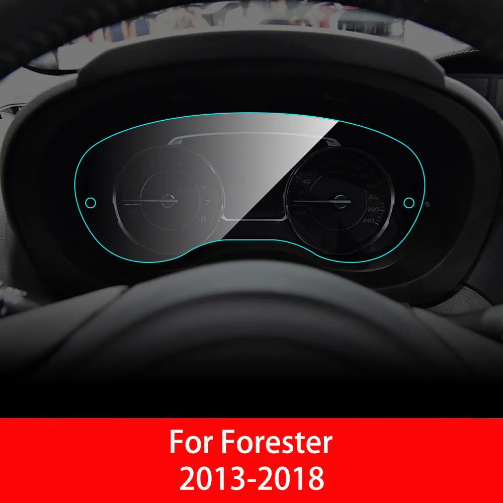 For Forester 13-18 Автомобильная приборная панель протектор экрана для Subaru Forester интерьер приборной панели автомобиля мембранный экран защитная пленка ТПУ аксессуары - Название цвета: For Forester 13-18