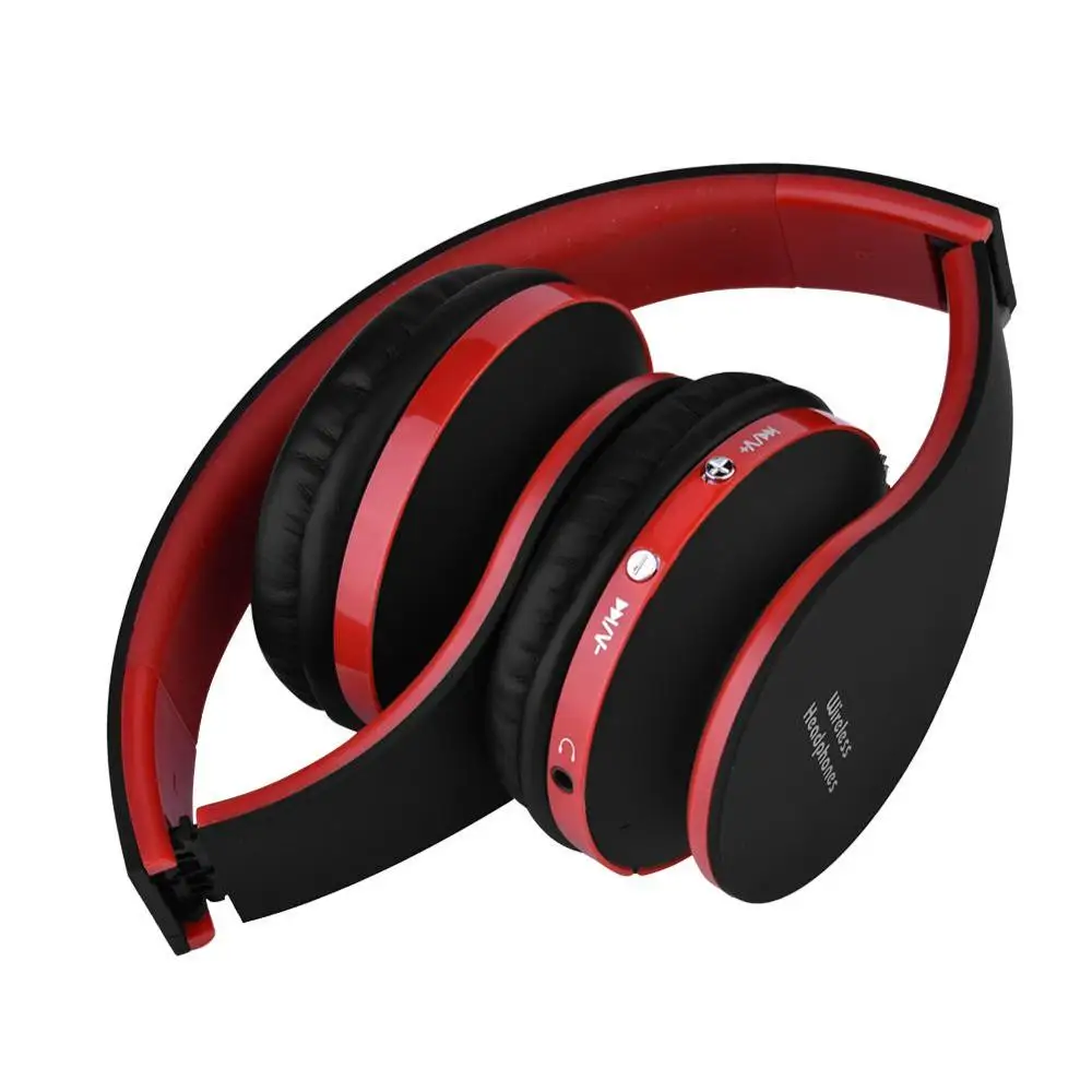 Беспроводные Складные Bluetooth наушники игровая стереогарнитура с микрофоном для