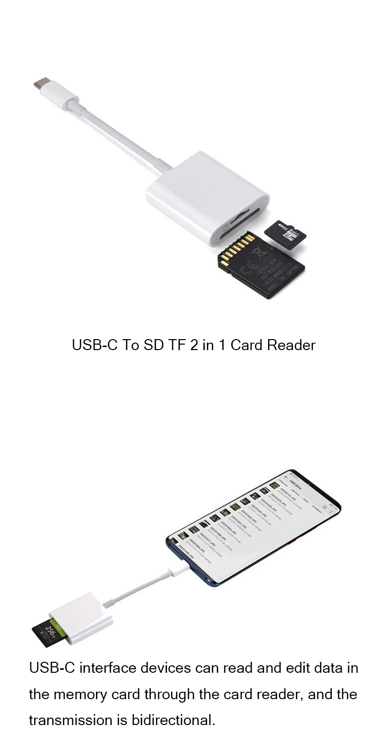 USB C Micro SD TF SD кардридер комплект цифровой камеры аксессуары не нужно приложение type-C OTG адаптер для телефонов huawei Xiaomi samsung