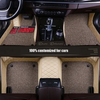

Leather Custom car floor mats for volvo v60 xc60 s60 xc70 xc90 v40 c30 c70 s80 accessories carpet