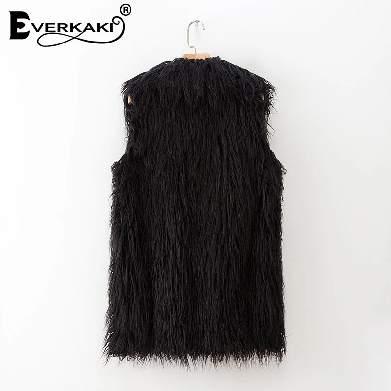 Everkaki меховые куртки пальто женские зима осень Boho Повседневная однотонная верхняя одежда модные элегантные женские пальто куртка женская Новинка
