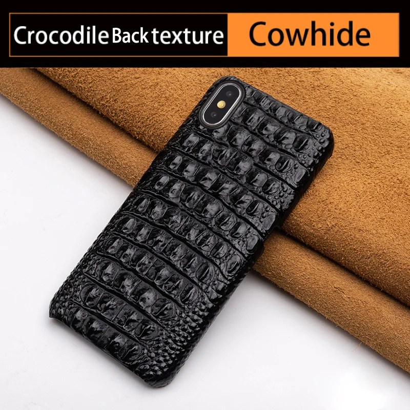 Роскошный чехол для телефона из воловьей кожи для iPhone Xr 6 6s 7 8 Plus X Xs Max чехол с крокодиловой текстурой для 6p 6s p 7p 8p чехол