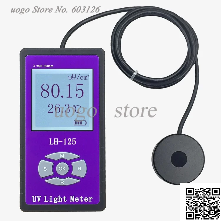 

LH-125 UVA+UVB Ultraviolet Radiation Meter Blocking Ultraviolet Transmittance Transmittance Detector