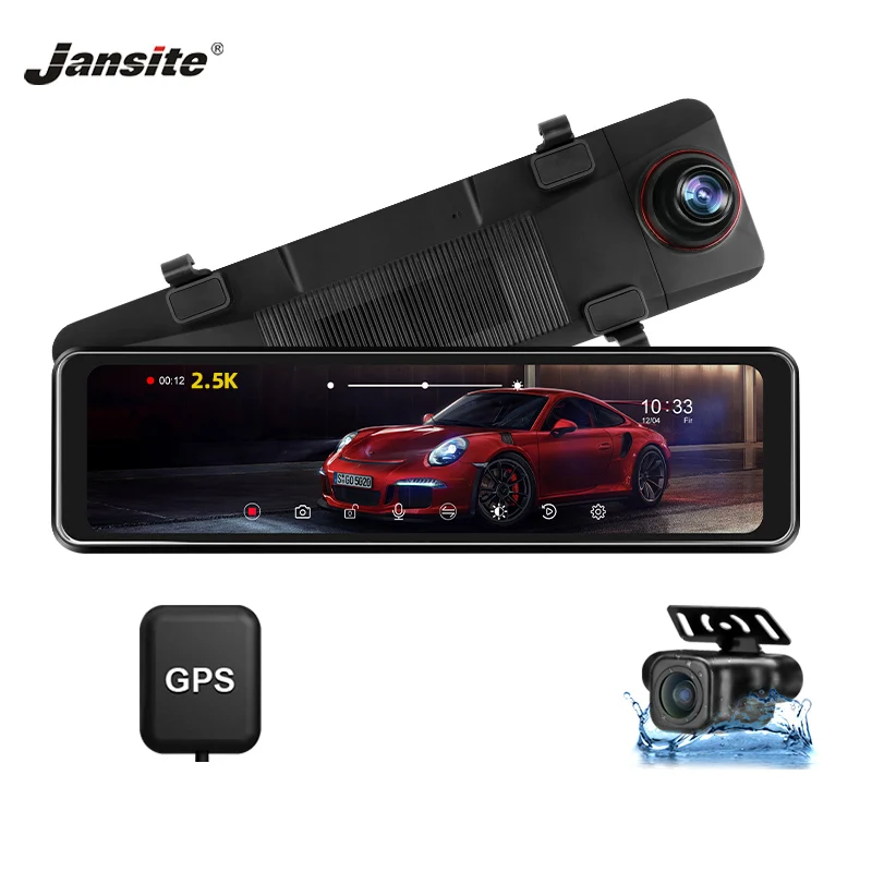 Видеорегистратор Jansite автомобильный 10 88 дюйма 2K GPS | Автомобили и мотоциклы