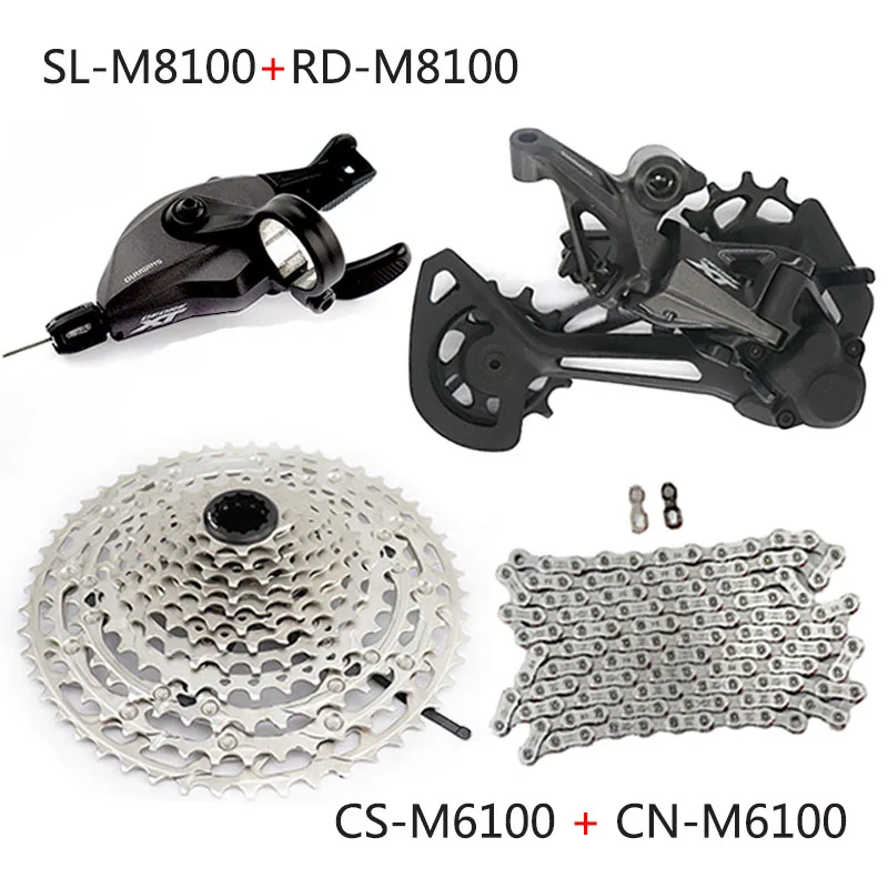 SHIMANO DEORE XT SLX M8100 M7100 M6100 12 Скоростей MTB горный велосипед 1x12 задний