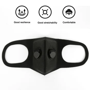 

50pcs Respirator PM2.5 Pollution Face Mouth Mask Breathable Reusable Muffle Mask