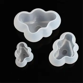 

3D Cloud Shape Silicone Chocolate Mold Mousse Fondant Ice Cube Mould Pudding Candy Soap Candle Molds Baking Cake Decoration Tool