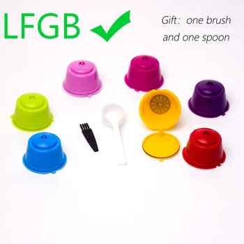 

New Reusable fit for Dolce Gusto Coffee Capsule,Plastic Refillable Compatible Dolce Gusto Coffee Filter Baskets Capsules 1Pcs