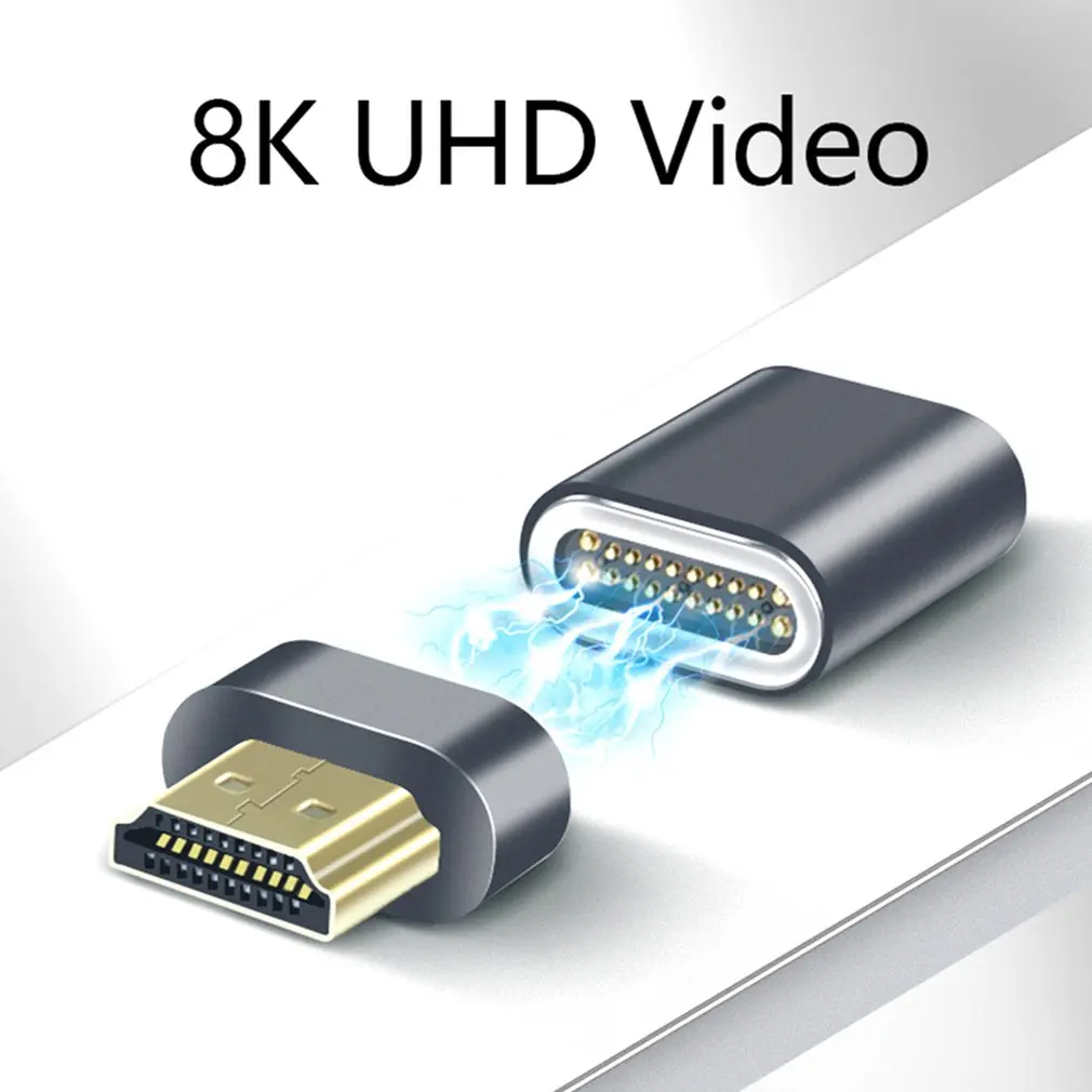 Совместимый с HDMI Магнитный адаптер 8K/60 Гц 48 Гбит/с преобразователь для Xiaomi Mi Box