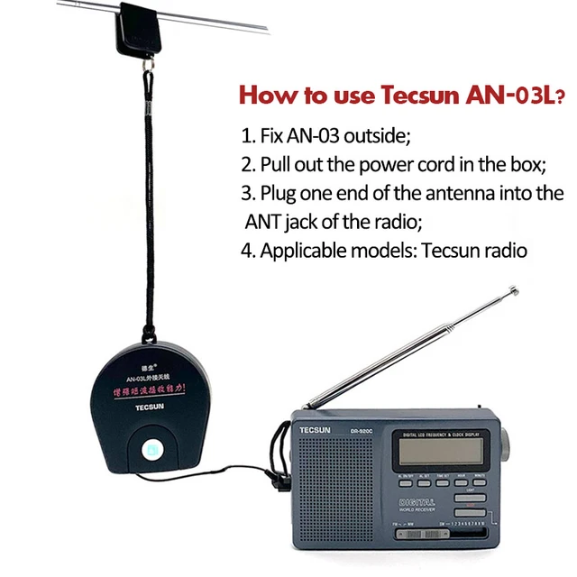 Tecsun AN05/AN03 External Antenna Suitable with all TECSUN Radio