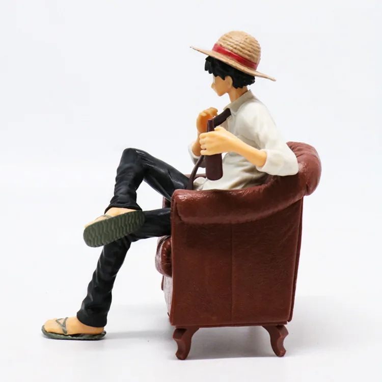 

Anime One Piece Stylist Photo Home Sofa Luffy Doll Garage Kit Model Toy Decoration