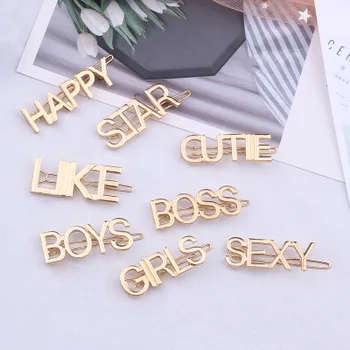 

Elegant Temperament Words Hairpin Korean Chic Wind Retro Clip Bangs Clip Hairpin Clip Hair Styling Tool for Women Girl Accessori