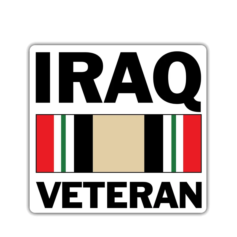 

Hot Sell Creative Car Stickers Iraq Veteran US Army Styling Decals Car Bodyes Decals Window KK Vinyl Car Interior KK12*11cm